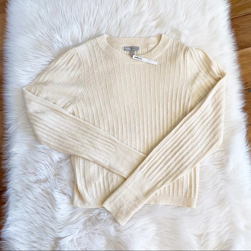 ASOS Cream Ribbed Sweater - Picture 10 of 11